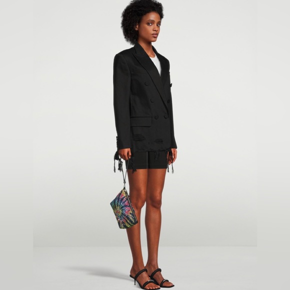 Alexander Wang Multicolour Heiress Crystal Clutch Wristlet Bag - Picture 3 of 6